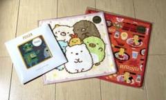 新品　すみっコぐらし　ドットデザイン　フェイラー  ハンカチ　3種　計3枚 新品すみっコぐらしドットデザインフェイラー ハンカチ3種計3枚