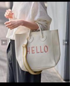 【美品】ヤングアンドオルセン HELLOバッグ 2way ロゴ レザー ブラック FRAMeWORK ショルダーバッグ バッグ 「追加」YOUNG＆OLSEN 別注