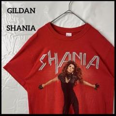 バンドtシャツ　GILDANギルダン　シャナイアトゥエイン　赤レッド　ビンテージ
