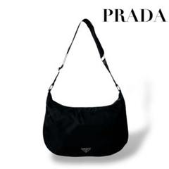 PRADA プラダ チェーンショルダーバッグ ハーフムーン リ