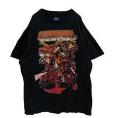 マーベル メンズTシャツ　黒　L　カジュアル　部屋着　夏服　古着【2913】のサムネイル