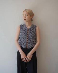 TODAYFUL/トゥデイフル パイピング シャーリング ノースリーブ