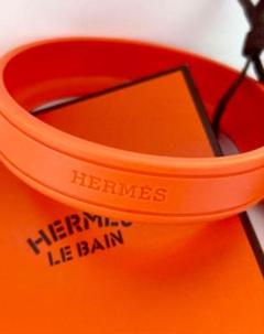 新品 ❤️ 非売品 HERMES ラバーバンド ブレスレット オレンジのサムネイル