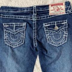 TRUE RELIGION トゥルーレリジョン デニムパンツ 極太白ステッチ