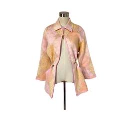 パリコレ 定価20万 マルチパステルにゴールドの煌めきふんわりニットアウター パリコレ 定価20万 マルチパステルにゴールドの煌めきふんわり