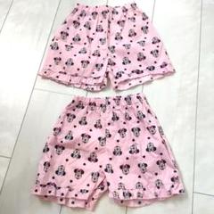 姉妹コーデ ミニーマウス 90cm ミニー総柄 ミコリッド しまむら ピンク
