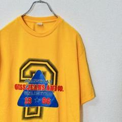 【ゲス】Tシャツ フリーサイズ イエロー GUESS