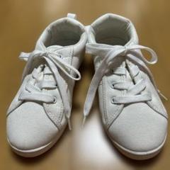 新品★コムサイズム　白キャンパス　スニーカー20㎝⑧