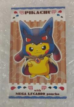 ポケモンカード ポケモンセンター メガルカリオ ポンチョ ピカチュウ 名刺カード ポケモンカード ポケモンセンター メガルカリオ ポンチョ
