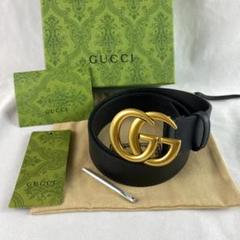 GUCCI グッチ　黒ベルト ロゴバックル 2025年最新】GUCCI グッチ ベルトの人気アイテム - メルカリ