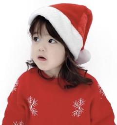 子供 男女兼用 クリスマス サンタクロース サンタ帽 赤 パーティー用品