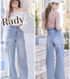 Rady 24インチ カッティングストレートワイドデニム Rady 24インチ カッティングストレートワイドデニム - メルカリ