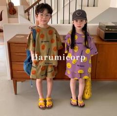 【110cm】セットアップ 子ども服 tシャツ ルームウェア 上下 韓国
