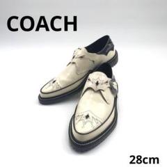 レア 非売品 COACH コーチ ウエスタン エナメル モンクストラップ 靴