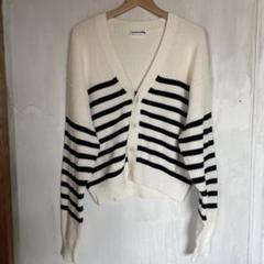 トップス #563 SOFTHYPHEN - BORDER SHORT CARDIGAN 563 SOFTHYPHEN - BORDER SHORT CARDIGAN - メルカリ