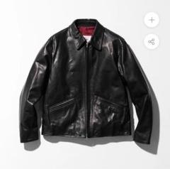 未使用 ジェームスグロース　レザー　Ｓ ライダース 白　羊革　ルイスレザーズ イギリスの老舗レザーウェアブランド「ジェームス・グロース」の