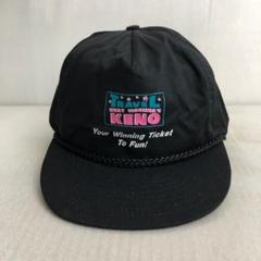 【US古着】NISSIN製 Travel KENO ビンテージ キャップ 黒
