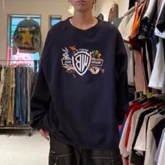 ルーニーテューンズ 90s XL ネイビー 刺繍 オーバーサイズ スウェットのサムネイル