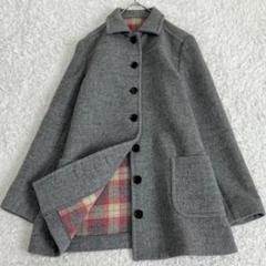 極美品✨マドモアゼルノンノン リバーコート ダブルフェイス カシミヤ グレー 極美品✨マドモアゼルノンノン リバーコート ダブルフェイス