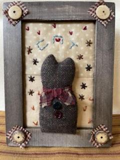 ⭐アメリカンカントリー雑貨♥️ハートのお花✿刺繍フレーム