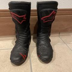 Alpinestars バイクブーツ SVX-R サイズ43 黒/赤 - メルカリ
