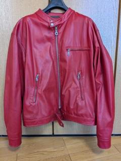 爆売り！ PHILL 美品（ほぼ新品 ライダース L レザージャケット GREEN ジャケット・アウター