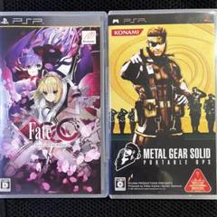 未使用PSP フェイト/エクストラ CCC シール付おまけでメタルギアソリッド付