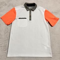 Nike Golf ナイキゴルフ半袖ポロシャツMホワイト/オレンジ　ゴルフウェア