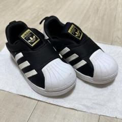 adidas ベビー スリッポン 黒白