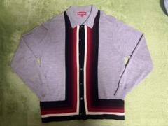 SUPREME corner stripe sweater カーディガン Supreme シュプリーム 19SS Corner Stripe Polo Sweater
