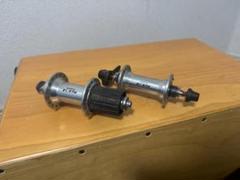 希少になる 希少105ハブ絶版シルバー前後セット32H パーツ