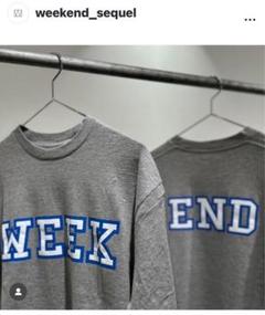 WEEKEND SEQUEL スウェット FRAGMENT 藤原ヒロシ L WEEKEND SEQUEL スウェット FRAGMENT 藤原ヒロシ L