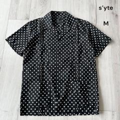 【美品】S’yte syte サイト オープンカラーキューバシャツ M黒ドット柄のサムネイル