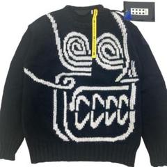 MONCLER GENIUS デカロゴ デカワッペン ニット アイボリー M Amazon | [モンクレール] ウール100％ BIGワッペンロゴ ニット