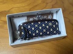 ジブリ　となりのトトロ　伝統印伝シリーズ　キーケース　紺　青 ジブリ となりのトトロ 伝統印伝シリーズ キーケース 紺 青