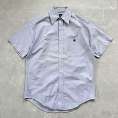 【米国製】BROOKS BROTHERS 半袖シャツ スーピマコットン ボールドストライプ ドレスシャツ Regular Fit