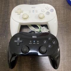 Wii クラシックコントローラーPRO 2個セット 純正 白ホワイト　ブラック