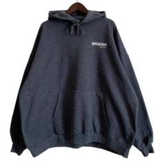 海外古着 Hanes ヘインズ amazon ワンポイントロゴ パーカー 2XL