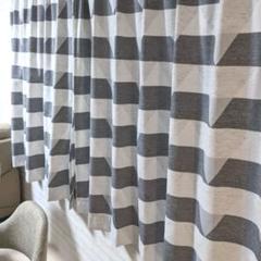ニトリストライプデザインドレープカーテン135cm×100cm 2枚組/IKEA