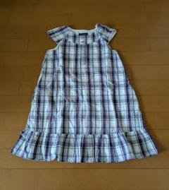 BeBe　べべ　チェック　ワンピース　120