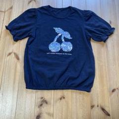 チェリー スパンコール Tシャツ 140