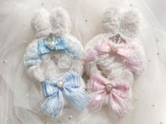 ちびぐるみ用 11cm ぬい服 うさ耳 2着セット
