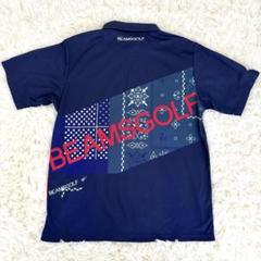 夏セール開催中 MAX80%OFF！ 極美品】BEAMS GOLF プリント M 半袖ポロシャツ ビームスゴルフ メンズウェア