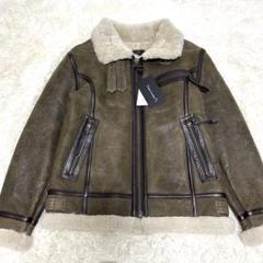 新品未使用タグ付き　リューグーレザー　B-3 ムートンジャケット　羊革　ブラウン