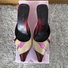 【MIU MIU】ミュウミュウ クリアヒール ポインテッドトゥ ピンク MIU MIU】ミュウミュウ クリアヒール ポインテッドトゥ ピンク