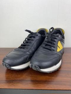 FENDI ジッパースニーカー グレー/イエロー　43 FENDI ジッパースニーカー グレー/イエロー43