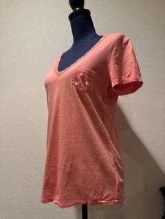 GAP シャツサーモンピンク　ビーズ付き✨　Mサイズ