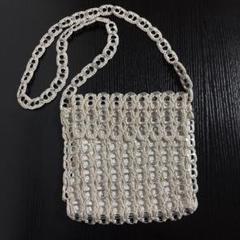 新品　ハンドメイド　ショルダーバッグ　HAND MADE 缶のプルタブ使用