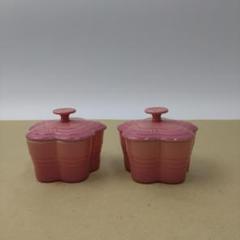 ルクルまとめ買い¥14500・ラムカンスタンド  ２段 ピンク ラムカン・ダムール (S・フタ付き) シェルピンク | 結婚祝い