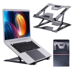 【36段階調整+2層パネル】ノートPCスタンド 折りたたみ式 アルミ合金製